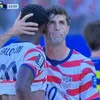 Momentul în care Balogun l-a atacat din spate direct pe gleznă pe Muharemovic, la SUA - Bosnia. Americanul a fost eliminat
