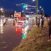 Zona stadionului Tineretului din Brașov s-a inundat joi seară. Foto: Facebook / Radio România Brașov