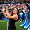Mingea pentru Spania - Austria 3-0 a fost adusă de Ilona Maher, cea mai populară figură a rugby-ului la nivel global