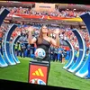 Mingea pentru Spania - Austria 3-0 a fost adusă de Ilona Maher, cea mai populară figură a rugby-ului la nivel global