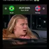 Meme-ul devenit viral cu Erling Haaland și Vinicius. Foto: captură Instagram/@stayhumblecent