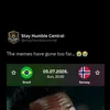 Meme-ul devenit viral cu Erling Haaland și Vinicius. Foto: captură Instagram/@stayhumblecent
