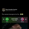Meme-ul devenit viral cu Erling Haaland și Vinicius. Foto: captură Instagram/@stayhumblecent