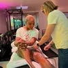 Genunchiul Serenei Williams, după accidentarea din meciul cu Maya Joint / foto: instagram.com