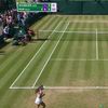 Reacția necontralată a Idei Wobker, la Wimbledon / foto: capturi video X/TennisClips
