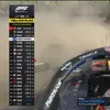 Momentul în care Max Verstappen a ieșit de pe circuit, la Silverstone. Foto: capturi Antena 1