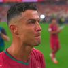 Cristiano Ronaldo a izbucnit în lacrimi la finalul meciului cu Spania. Foto: captură X/@panditfootball