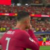 Cristiano Ronaldo a izbucnit în lacrimi la finalul meciului cu Spania. Foto: captură X/@panditfootball