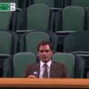 Roger Federer, singur în Loja Regală de la Wimbledon. Foto: captură X/@BastienFachan