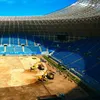 Noul gazon de pe stadionul „Ion Oblemenco”. Foto: captură Facebook/Sports Fields Romania