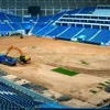 Noul gazon de pe stadionul „Ion Oblemenco”. Foto: captură Facebook/Sports Fields Romania