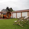 Sauna din curtea Casei Trappold, locul în care Gabriel Mureșan obișnuia să se relaxeze înainte de a intra în Lacul Trappold, unde s-a produs tragedia