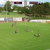 Faza prin care Rapid a redus diferența cu Slovan Liberec. Foto: Captură YouTube / @FCRapid1923