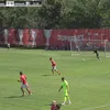 George Pușcaș, surprins la amicalul cu Ștefăneștii de Jos. Foto: captură YouTube/48TV