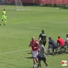 George Pușcaș, surprins la amicalul cu Ștefăneștii de Jos. Foto: captură YouTube/48TV