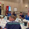 Kylian Mbappe, în capul mesei la aniversarea lui Franck Raviot (FOTO: captură video X / Equipe de France)