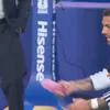 Dialogul viral dintre Leandro Paredes și Lionel Scaloni. Foto: captură X/@FisayoDairo