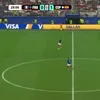 Accidentarea lui Saliba în meciul cu Spania. Foto: captură X/@bIuezoya