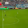 Cartonașul galben primit de Assad Al-Hamlawi în meciul cu Vitebsk. Foto: captură Prima Sport 1