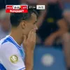 Cartonașul galben primit de Assad Al-Hamlawi în meciul cu Vitebsk. Foto: captură Prima Sport 1