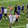 Bannerul politic afișat de Argentina la finalul meciului cu Anglia. Foto: captură X/@alimo_philip