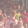 Partida dintre Derry City și CSKA Sofia, întreruptă în urma incidentelor dintre suporteri. Sursa foto: „X”, @thecasualultra