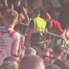 Partida dintre Derry City și CSKA Sofia, întreruptă în urma incidentelor dintre suporteri. Sursa foto: „X”, @thecasualultra