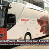 Dinamo și-a prezentat autocarul recolantat înaintea debutului în sezonul 2026-2027 al Ligii 1. Foto: Captură Prima Sport