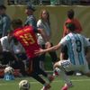 Nicolas Tagliafico, intrare dură la Lamine Yamal în timpul finalei CM 2026. Foto: Captură DAZN
