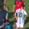 Jucătorii Argentinei au cerut eliminarea lui Marc Cucurella. Foto: captură DAZN