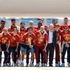 Campionii mondiali au aterizat la Madrid / foto: IMAGO + capturi video X/BBC, Marca, SkySports