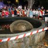 Imagini din piața Glorieta del Arbol Gordo, unde a murit un copil de 13 ani. Foto: captură X / @notindeslv