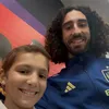 Maria, alături de jucători ai Spaniei (foto: Instagram)