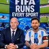 Lionel Messi, ajutat de Infantino în diferite sporturi. Foto: captură X/@AlternatNews