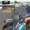 Carlos Sainz l-a acroșat pe Oscar Piastri în MP al Ungariei. Foto: captură X/@F1