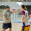 Jucătoarele U18, antrenament la Sala Polivalentă Tulcea. Foto: Facebook/Consiliul Județean Tulcea