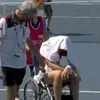 Ekaterinei Alexandrova i s-a făcut rău în timpul meciului cu Kristina Liutova. Foto: X/@yankeescores_hq