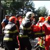 Imagini de la locul accidentului (captură Muscel TV)