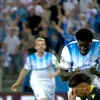 Gestul lui Steven Nsimba după al doilea gol marcat în U Craiova - Petrolul Foto captură video Prima Sport .jpeg