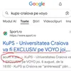 Știrea publicată de sport.ro în urmă cu 4 zile, conform căreia KuPS - Craiova va fi transmis pe platforma Voyo
