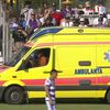 Meciul Poli Timișoara - Chindia Târgoviște, întârziat după ce unui suporter i s-ar fi făcut rău. Foto: captură Prima Sport