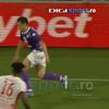 Accidentarea lui Alexi Pitu în UTA - Rapid / foto: capturi Digi Sport