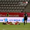 Martin Pascual, lovit de Haită și scos cu ambulanța de pe teren (foto: captură Prima Sport)