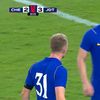 Chelsea - Johor Darul Ta'zim. Reggie Watson a țipat la adversarul său, care și-a dat autogol Foto captură Youtube Stadium Astro.jpeg
