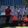 FC Botoșani - Corvinul. Ambulanța a fost nevoită să intre pe teren înaintea partidei Foto sportpictures.eu.jpeg