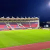 Stadionul „Eugen Popescu” din Târgoviște, pe 8 august 2026. Foto: Facebook/Cristian Daniel Stan
