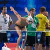 David Popovici, încălzire înainte de finala de 100m liber FOTO Raed Krishan GOLAZO.ro