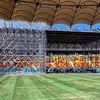 Gazonul de pe Arena Națională, la 3 luni după începerea evenimentelor / foto: capturi TikTok/Saga Festival