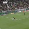 Golul marcat de Marius Corbu în turul meciului cu Gornik Zabrze. Foto: captură YouTube/@M4Sport-Hivatalos