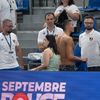 David Popovici, încălzire înainte de finala de 200m liber (FOTO: Raed Krishan / GOLAZO.ro)